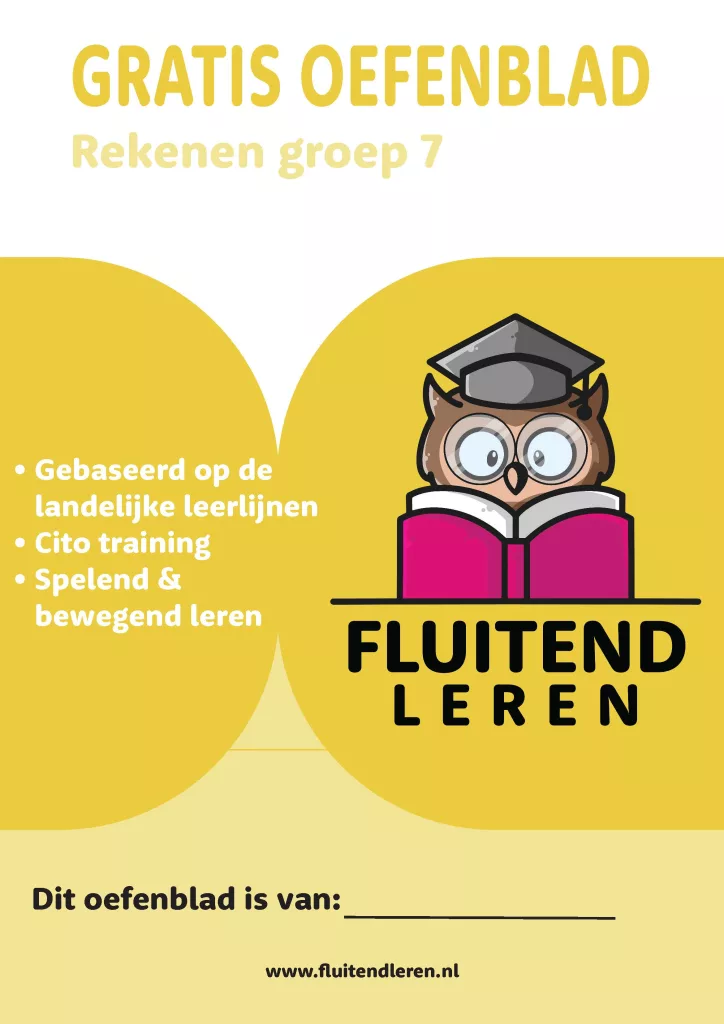 Oefenblad Rekenen - Groep 7_Page_01