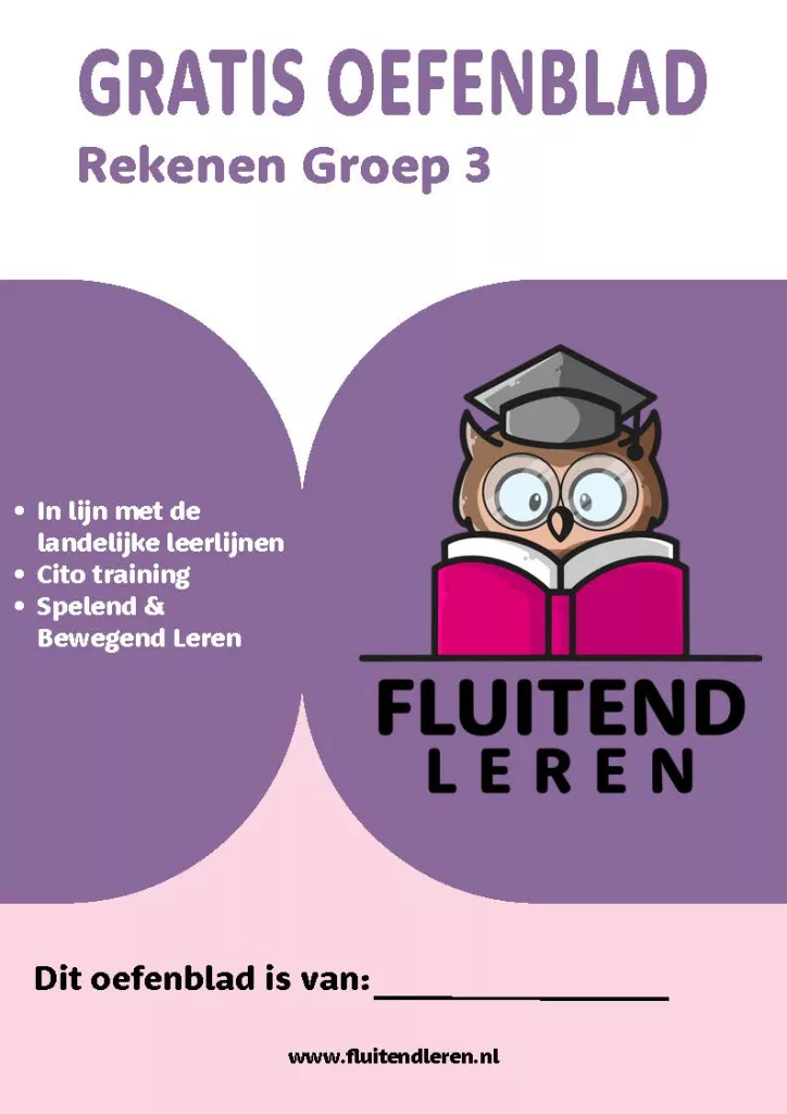 Groep 3 - Gratis Oefenblad (Rekenen)_Page_01